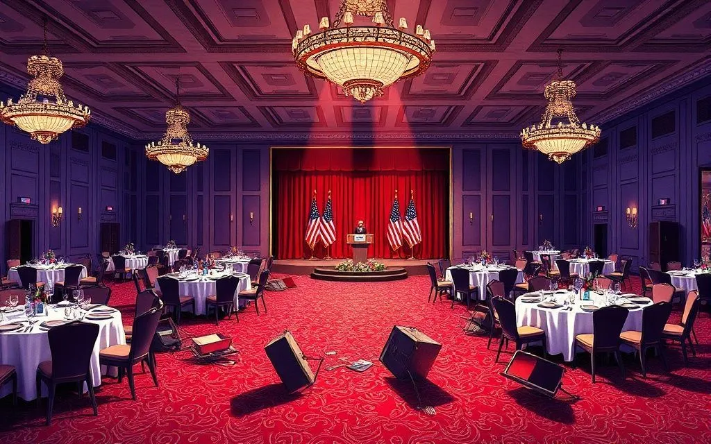 Beyaz Saray'da Silah Sesleri: Trump Güvenlik Nedeniyle Salondan Çıkarıldı