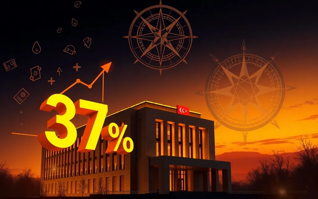 Merkez Bankası politika faizini yüzde 37'de sabit tuttu
