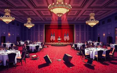 Beyaz Saray'da Silah Sesleri: Trump Güvenlik Nedeniyle Salondan Çıkarıldı